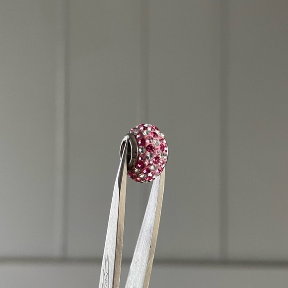 Pink Rhinestone Charm (NOT Pandora) - Picture 6 of 7